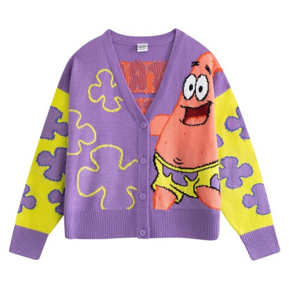 Front - SpongeBob SquarePants Womens/Ladies Patrick Star Cardigan