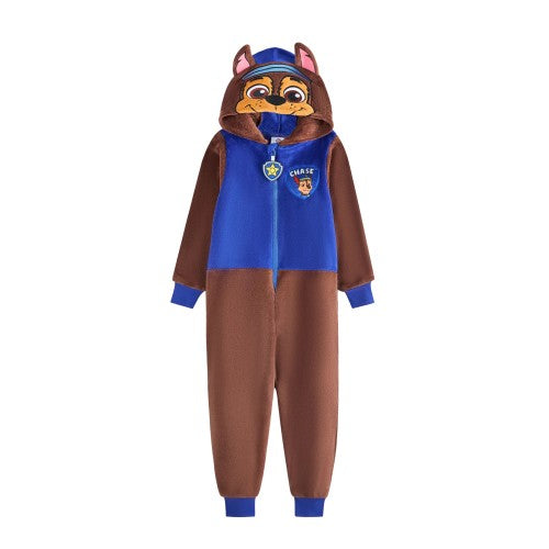 Front - Paw Patrol Childrens/Kids Chase All-In-One Nightwear
