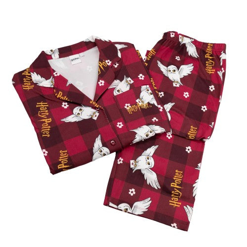 Front - Harry Potter Womens/Ladies Hedwig Long Pyjama Set