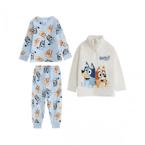 Front - Bluey Boys Character Long Pyjama Set
