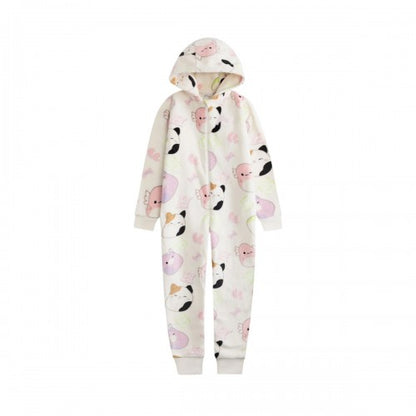 Front - Squishmallows Girls Character All-Over Print Jumpsuit