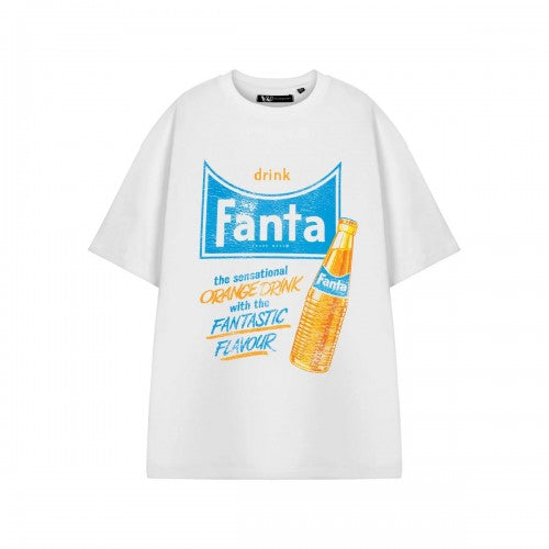 Front - Coca-Cola Unisex Adult Fanta Orange Drink Short-Sleeved T-Shirt