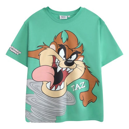 Front - Looney Tunes Boys Taz Short-Sleeved T-Shirt