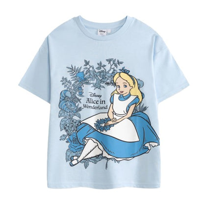 Front - Alice In Wonderland Girls Alice Short-Sleeved T-Shirt