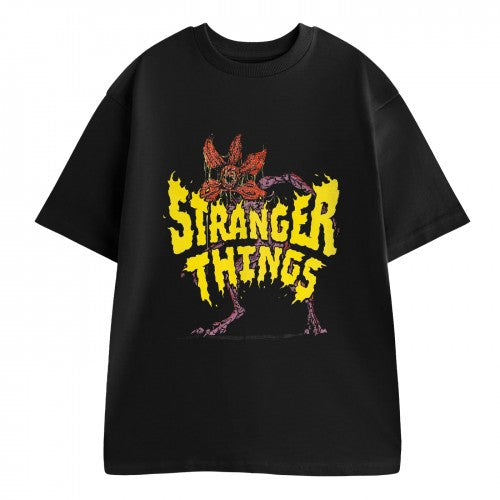 Front - Stranger Things Childrens/Kids Demogorgon Short-Sleeved T-Shirt