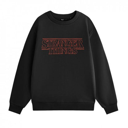 Front - Stranger Things Unisex Adult Logo Sweatshirt