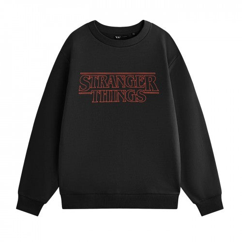 Front - Stranger Things Unisex Adult Logo Sweatshirt