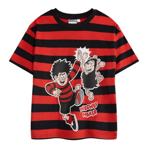 Front - Beano Boys Dennis the Menace Short-Sleeved T-Shirt