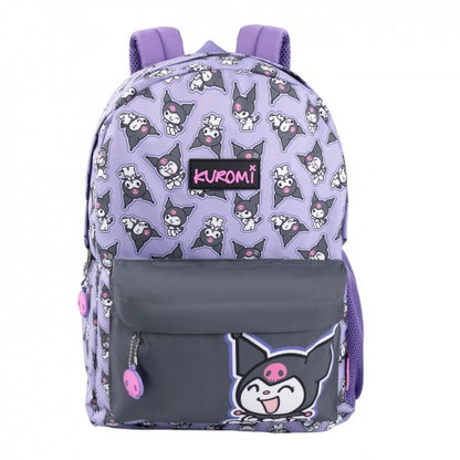 Front - Hello Kitty & Friends Girls Kuromi Backpack