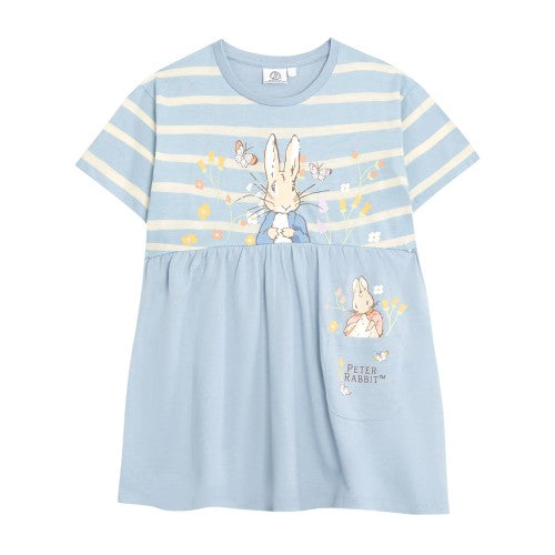 Front - Peter Rabbit Girls Striped Dress