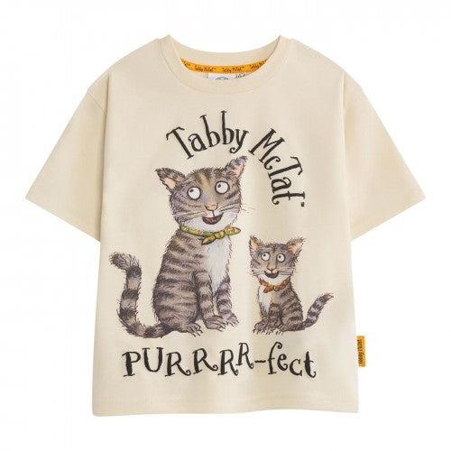 Front - Tabby McTat Childrens/Kids Purrrr-fect Short-Sleeved T-Shirt