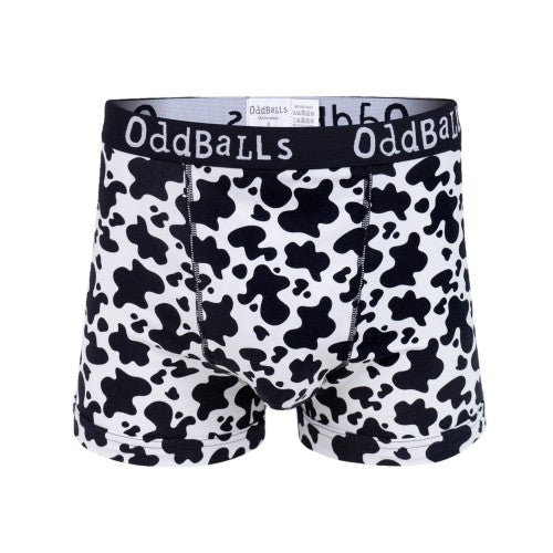 Front - OddBalls Mens Fat Cow Boxer Shorts