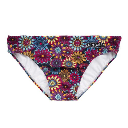 Front - OddBalls Mens Bouquet Swim Briefs