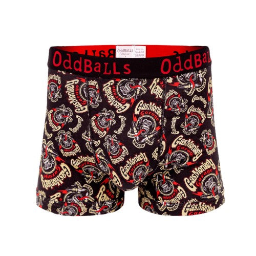 Front - OddBalls Mens Gas Monkey Garage Boxer Shorts