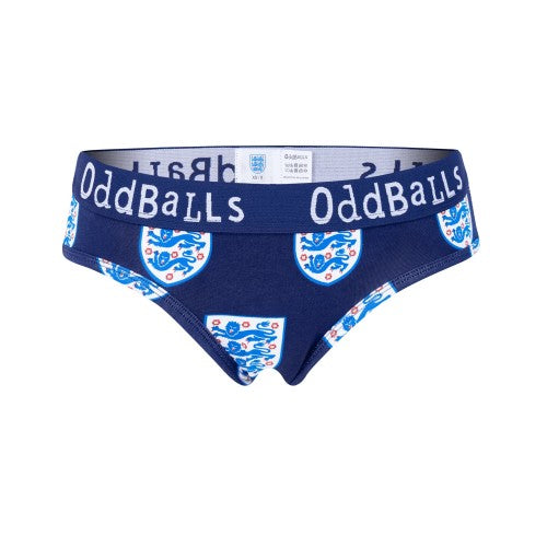 Front - OddBalls Womens/Ladies Classic England FA Briefs