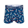 Front - OddBalls Mens ODI Inspired England Cricket Boxer Shorts