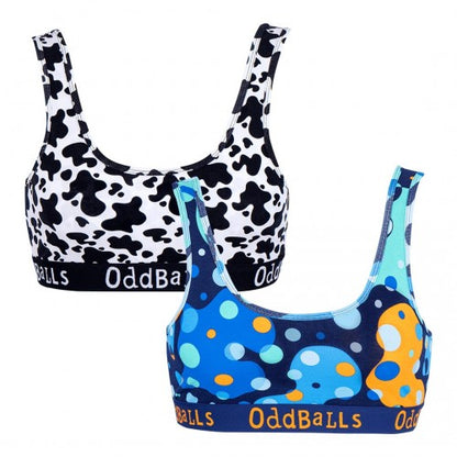 Front - OddBalls Womens/Ladies Popular Bralette (Pack Of 2)