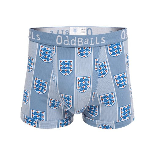 Front - OddBalls Mens 1996 Away England FA Boxer Shorts