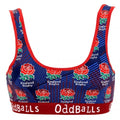 Front - OddBalls Womens/Ladies Alternate England Rugby Bralette