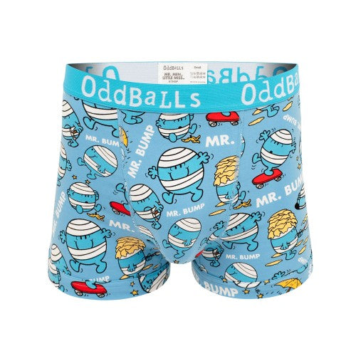 Front - OddBalls Mens Mr Bump Mr Men Boxer Shorts