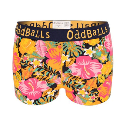 Front - OddBalls Womens/Ladies Hibiscus Boxer Shorts