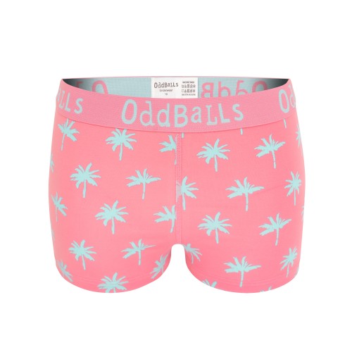 Front - OddBalls Womens/Ladies Life´s A Beach Boxer Shorts