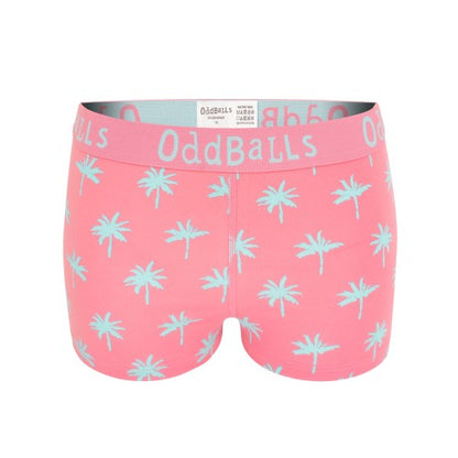 Front - OddBalls Womens/Ladies Life´s A Beach Boxer Shorts