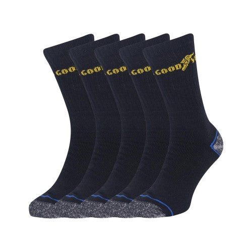 Front - Goodyear Mens Heavy Duty Work Socks (Pack of 5)