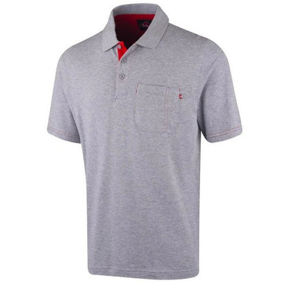 Front - Lee Cooper Mens Marl Pique Polo Shirt