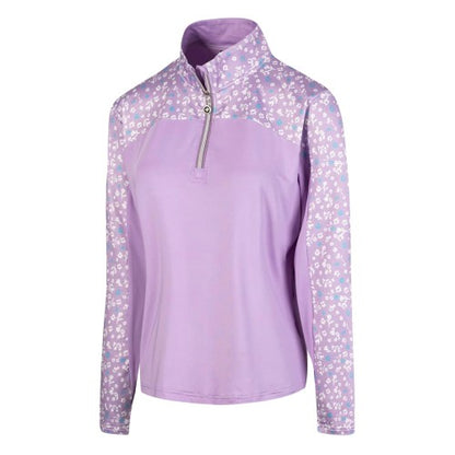 Front - Island Green Womens/Ladies Floral Base Layer Top