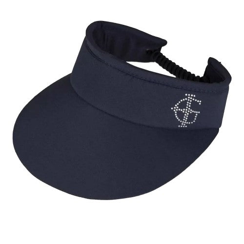 Front - Island Green Womens/Ladies Diamante Logo Golf Sun Visor