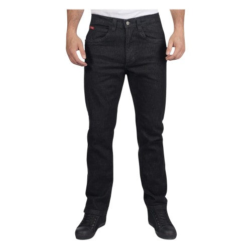 Front - Lee Cooper Mens Denim Stretch Straight Leg Jeans