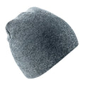 Front - Beechfield Plain Basic Knitted Winter Beanie Hat