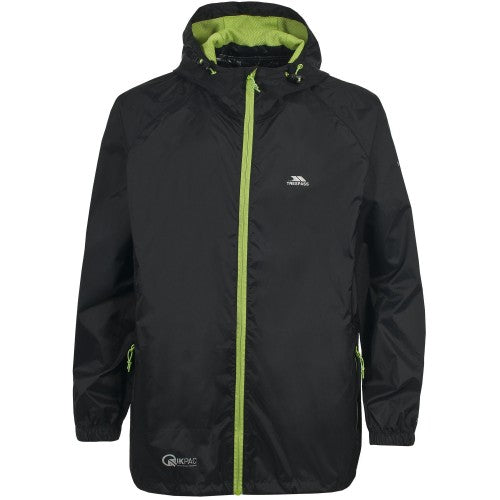 Front - Trespass Unisex Qikpac Packaway Waterproof Jacket