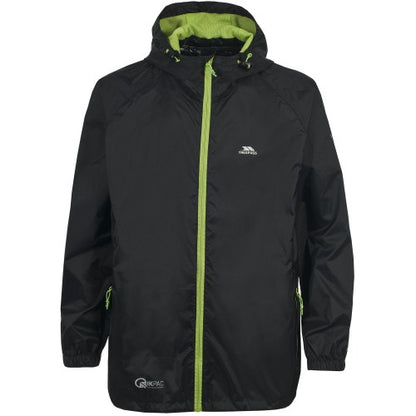 Front - Trespass Unisex Qikpac Packaway Waterproof Jacket
