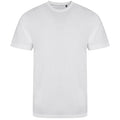 Solid White - Front - AWDis Mens Tri Blend T Shirt