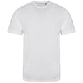 Solid White - Front - AWDis Mens Tri Blend T Shirt