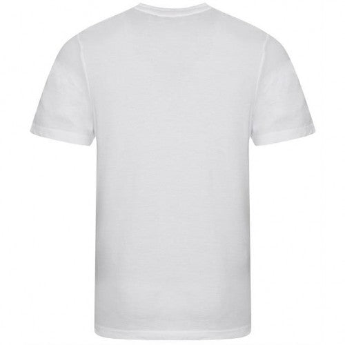 Solid White - Back - AWDis Mens Tri Blend T Shirt