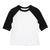 Front - Bella + Canvas Toddler 3/4 Sleeve Baseball T-Shirt