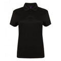 Front - Henbury Womens/Ladies Stretch Microfine Pique Polo Shirt