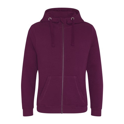 Front - AWDis Just Hoods Mens Graduate Heavyweight Full Zip Hoodie