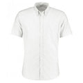 Front - Kustom Kit Mens Slim Fit Short Sleeve Oxford Shirt