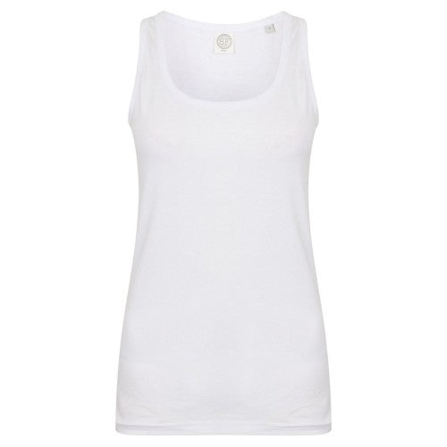 Front - SF Womens/Ladies Feel Good Stretch Sleeveless Vest