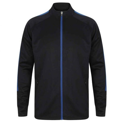 Front - Finden & Hales Mens Knitted Tracksuit Top