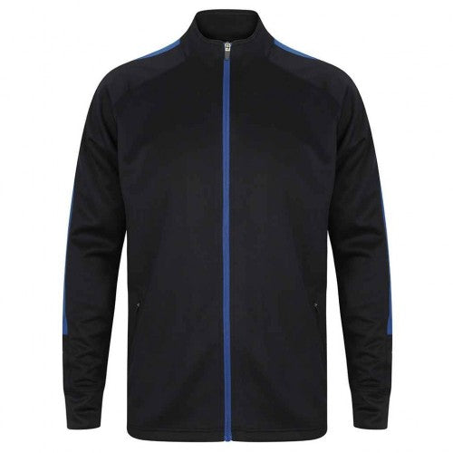 Front - Finden & Hales Mens Knitted Tracksuit Top