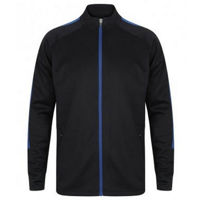 Front - Finden & Hales Childrens/Kids Boys Knitted Tracksuit Top