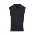 Front - Premier Mens Sleeveless Cotton Acrylic V Neck Sweater