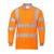 Front - Portwest Mens Hi-Vis Long Sleeve Polo Shirt