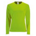 Front - SOLS Womens/Ladies Sporty Long Sleeve Performance T-Shirt