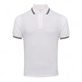 Front - AWDis Mens Stretch Tipped Piqu Polo Shirt